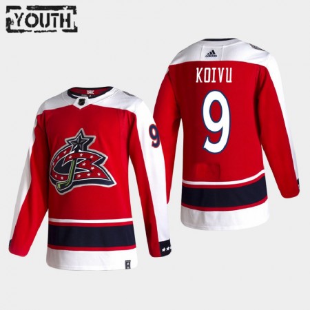 Columbus Blue Jackets Hockeydrakt Mikko Koivu 9 2020-2021 Reverse Retro Authentic - Barn